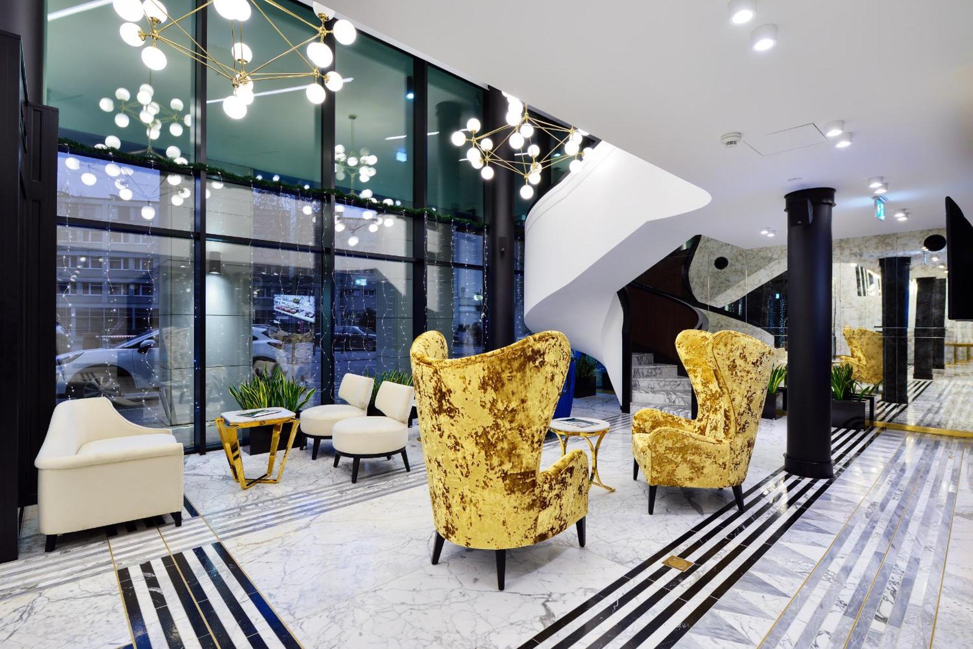 Hotel Ferreus Modern Art Deco Krakau Exterior foto Lobby